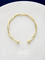 The Golden Crescent- Elegant Golden Bracelet