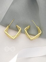 Hooked to Charm- Classic Golden Earrings