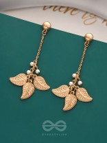 The Flaming Bush- Classy Golden Earrings