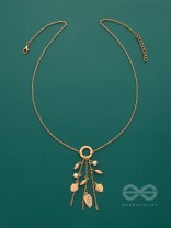 Joys Of Spring- Elegant Golden Necklace With Anti-Tarnish Coating 