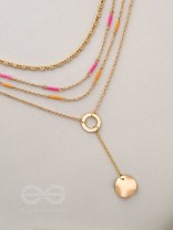 The Paradise Lanes- Golden Beads Layered Necklace