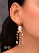 The Dazzling Drizzle- Golden Stone Earrings