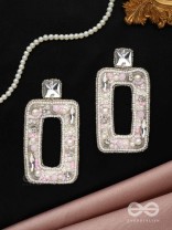 Avaroha- The Heavenly- Stones, Sequins and Pearls Embroidered Earrings