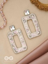 Avaroha- The Heavenly- Stones, Sequins and Pearls Embroidered Earrings