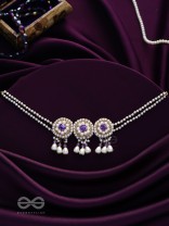 Prasidika- The Beautiful Garden- Stones and Pearls Embroidered Necklace