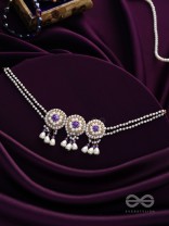 Prasidika- The Beautiful Garden- Stones and Pearls Embroidered Necklace