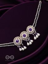 Prasidika- The Beautiful Garden- Stones and Pearls Embroidered Necklace