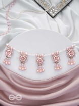Shadwal- The Pretty Meadow- Pearls and Stones Embroidered Necklace 