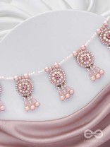 Shadwal- The Pretty Meadow- Pearls and Stones Embroidered Necklace 