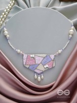 Niryatr- The Beautiful Meadow- Pearls, Sequins and Beads Embroidered Neckpiece