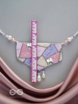 Niryatr- The Beautiful Meadow- Pearls, Sequins and Beads Embroidered Neckpiece