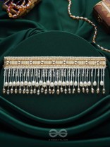 Anshumali- The Sunny Sky- Stones, Pearls and Glass Beads Embroidered Choker Necklace 