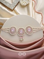 Avaarya- The Enchanting- Stones, Pearls and Sequins Embroidered Choker Necklace 