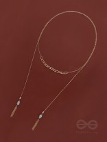 The Lovers Bridge- Golden Necklace Scarf