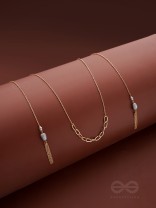 The Lovers Bridge- Golden Necklace Scarf