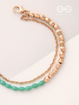 The Green Revolution- Golden Beads Bracelet