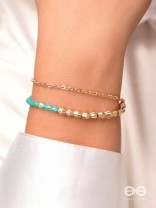 The Green Revolution- Golden Beads Bracelet