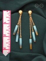 The Golden Dusk- Golden Resin Earrings