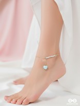 The Heart's Desire- Golden Beads Anklet