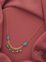 The Pearly Smile- Golden Beads Necklace With Anti-Tarnish Coating