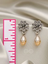 The Frosted Flower- Tiny Trinket Earrings (Marigold) 