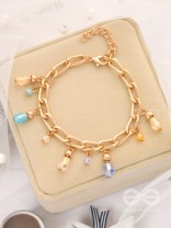 Catch the Sun- Golden Glass Beads Bracelet