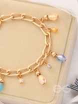 Catch the Sun- Golden Glass Beads Bracelet