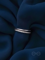 The Sparkling Skyline- Silver Layered Ring