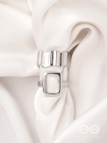 The Shimmering Quicksilver- Set of 2 Silver Rings