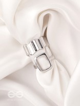 The Shimmering Quicksilver- Set of 2 Silver Rings