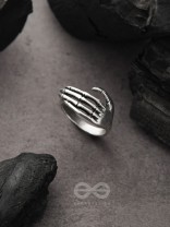 Hands Down- Adjustable Silver Ring