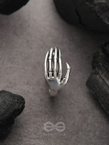 Hands Down- Adjustable Silver Ring