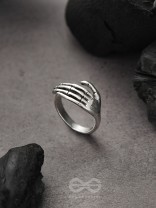 Hands Down- Adjustable Silver Ring