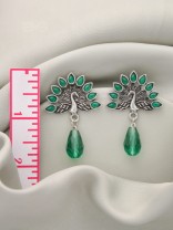 Wings of Fire- Tiny Trinket Earrings (Emerald Green)