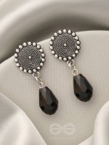 The Moonlit Rain- Tiny Trinket Earrings (Raven Black)