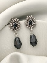 Drops of Light- Tiny Trinket Earrings (Midnight Black)