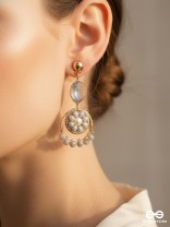 The Ashen Bloom- Golden Bead Earrings