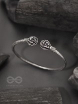 Rosa Mystica- Oxidised Bangle Bracelet