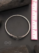 Full Bloom - Oxidised Bangle Bracelet
