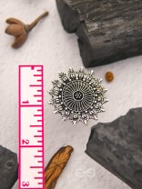 The Foggy Floret - Oxidised Statement Ring