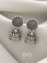 Touch of the Sun- Brass Jhumka Earrings