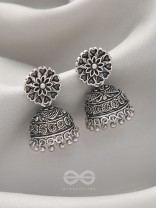 The Blooming Bud- Brass Jhumka Earrings