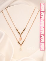 The Blazing Sleet- Golden Layered Necklace With Anti-Tarnish Coating 