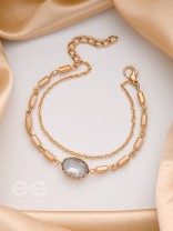 The Grey Sky- Golden Embellished Bracelet