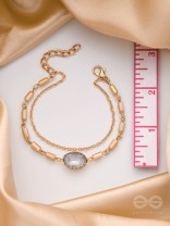 The Grey Sky- Golden Embellished Bracelet