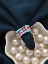 Little Hearts- Stretchable Colorful Beaded Ring