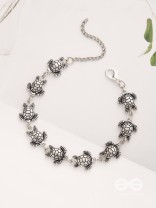 The Turtle Tale- Oxidised Turtle Bracelet