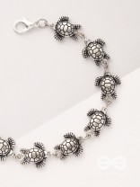 The Turtle Tale- Oxidised Turtle Bracelet