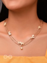 The Moon Fragments- Golden Layered Necklace With Anti-Tarnish Coating 