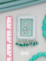 Aalekhya- The Pretty Painting- Sequins and Glass Beads Embroidered Earrings